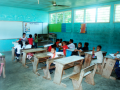 A school in the village in Honduras